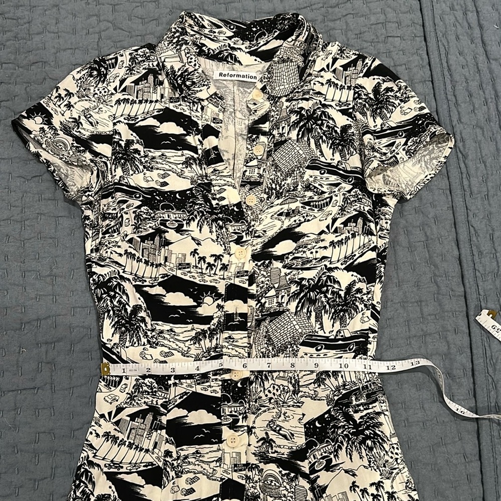 Reformation Wilma Dress in Los Angeles print